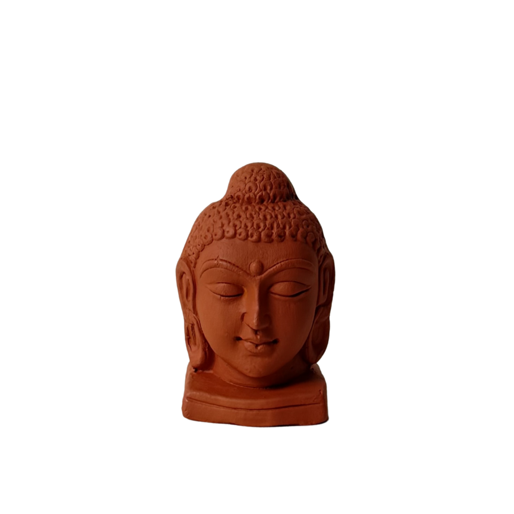 Terracotta Buddha Face
