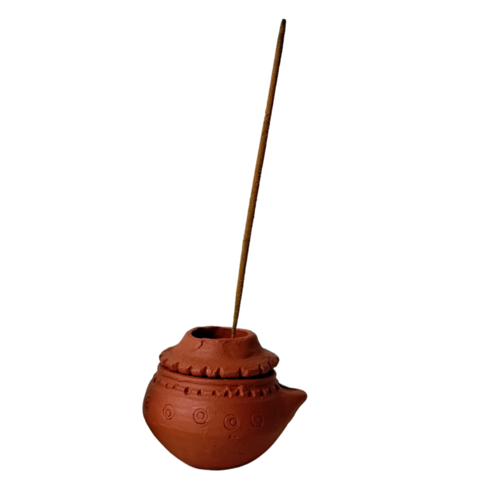 Clay handmade Incense Stick Holder