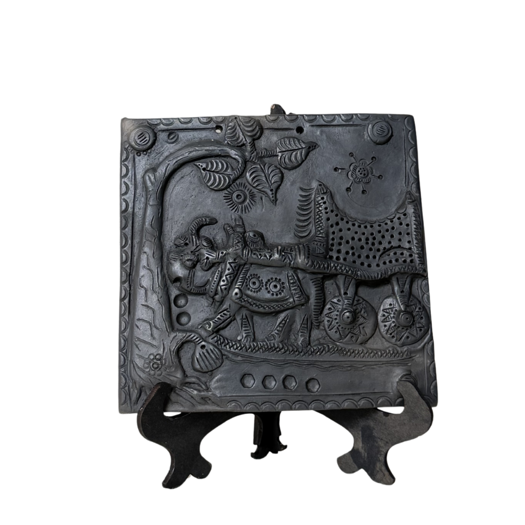 Black Pottery Sculpture Art Decor