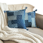 Upcycled Halo Denim Cushion Cover