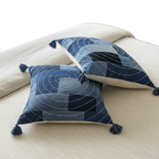 Upcycled Halo Denim Cushion Cover