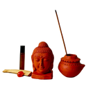 Clay teracotta incense holder 
