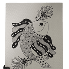 River Song — Gond Art Fish
