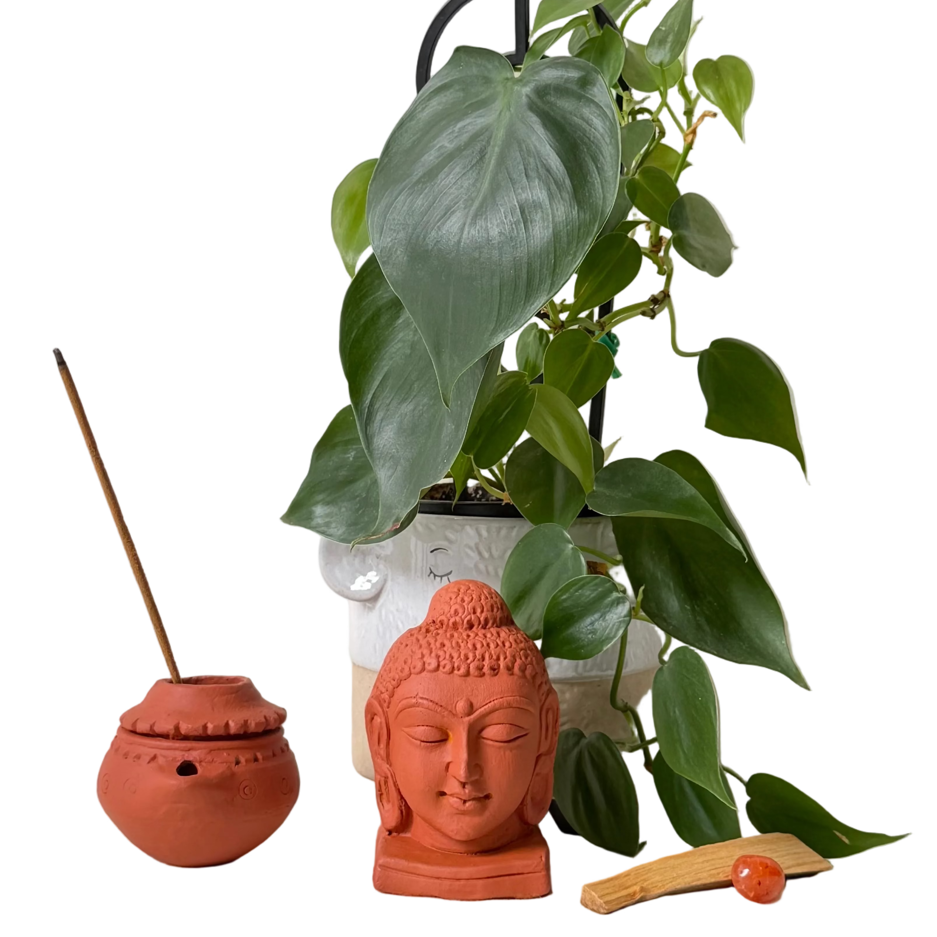 Clay handmade Incense Stick Holder