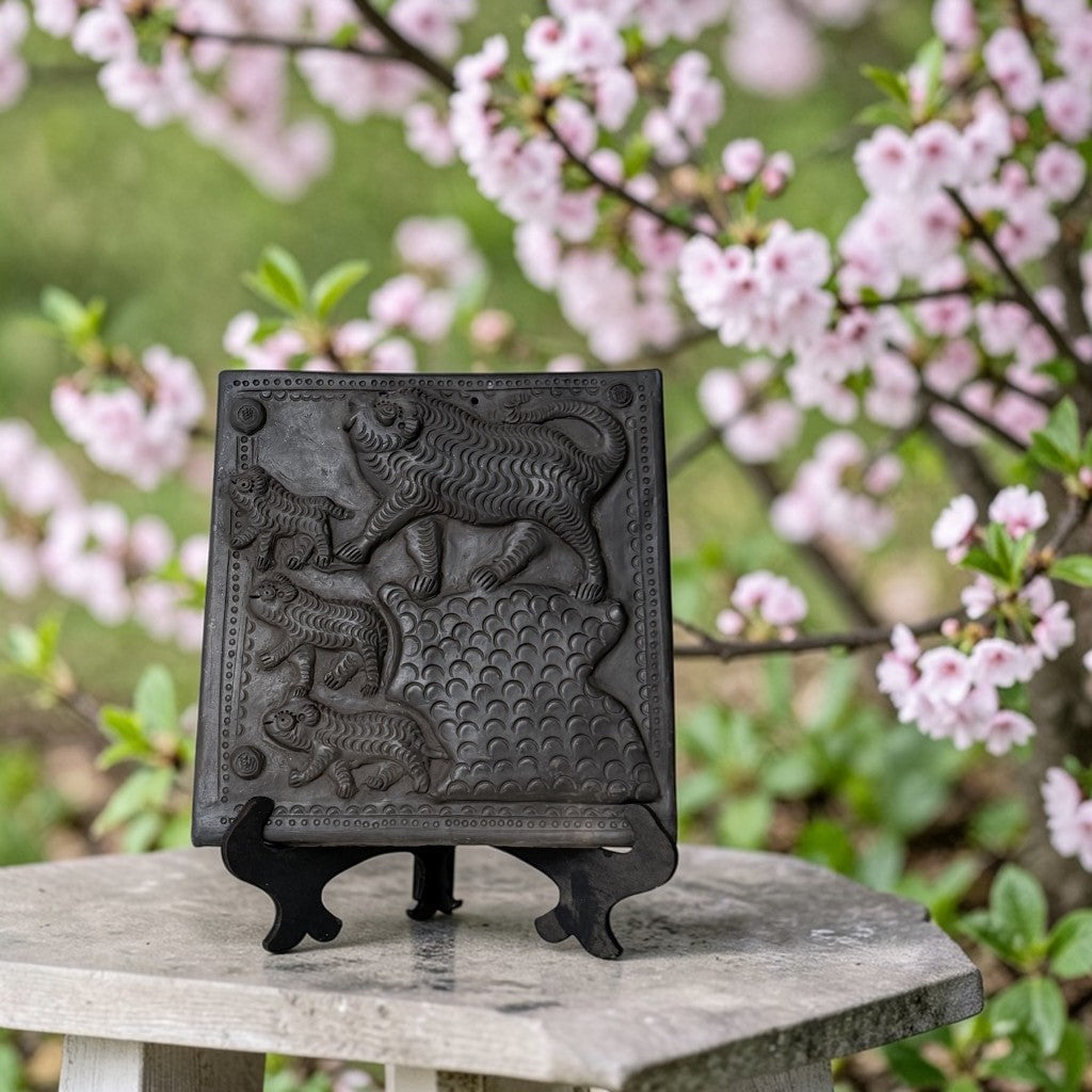 Black Pottery Sculpture Art Decor