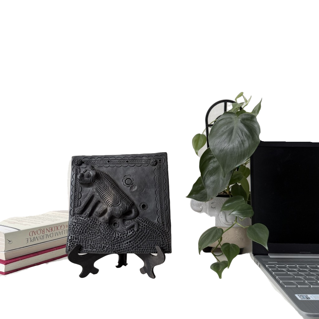 Black Pottery Sculpture Art Decor