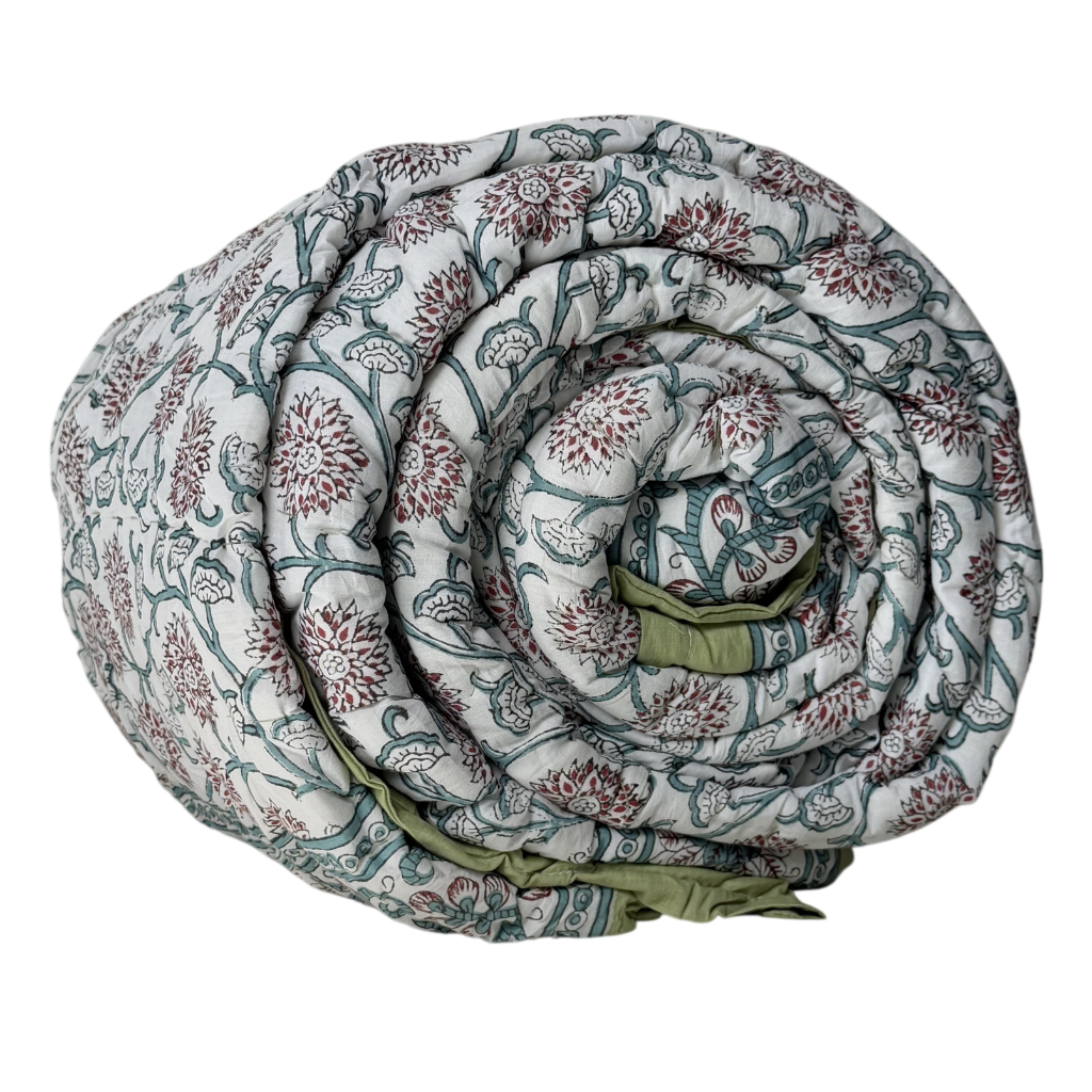 Pista Floral Quilt (Dohar)