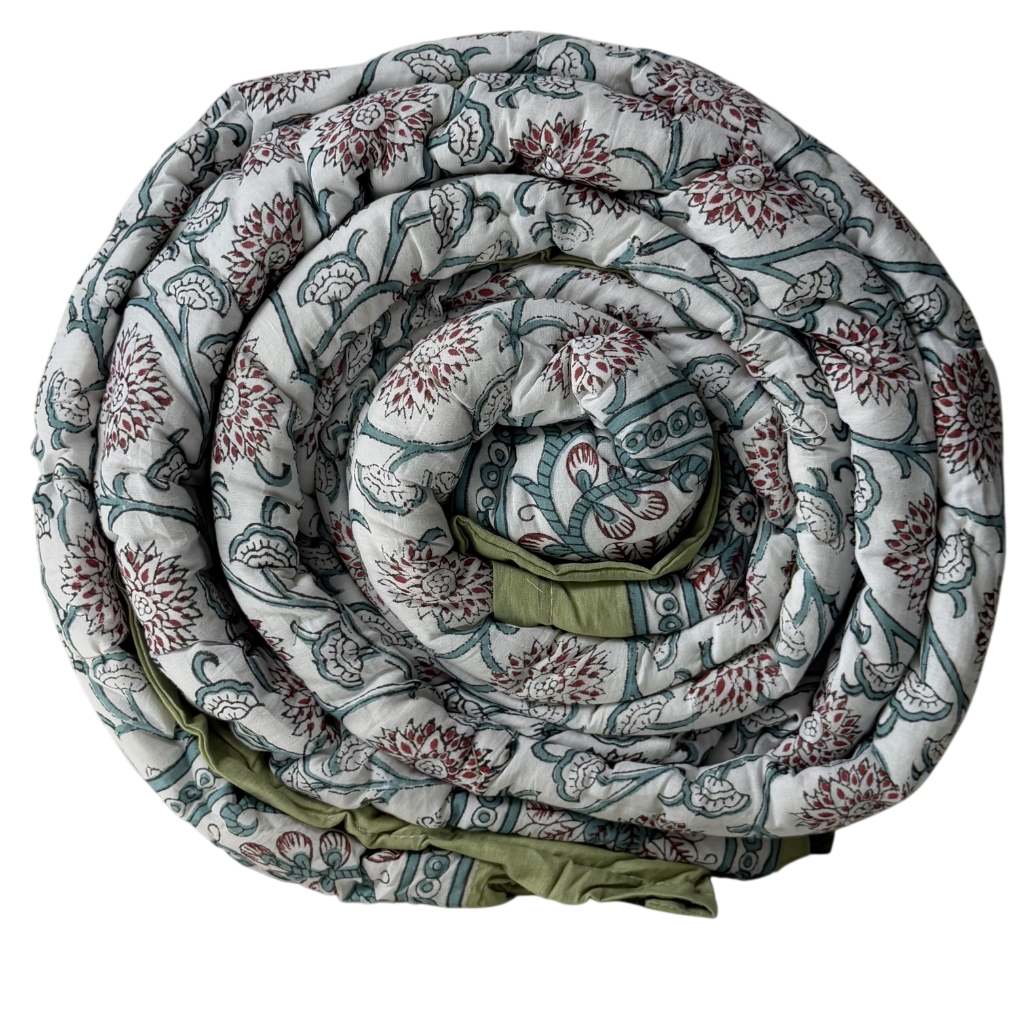 Pista Floral Quilt (Dohar)