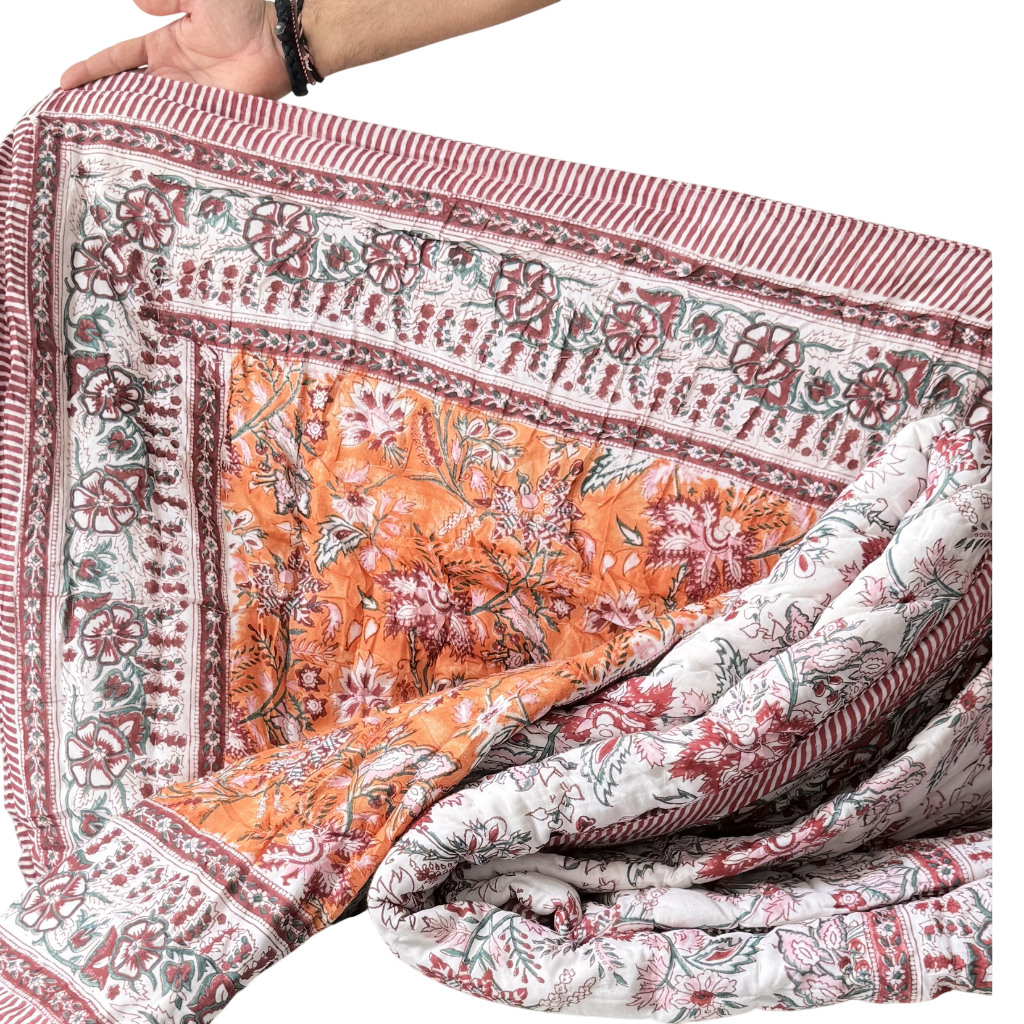 Sunset Garden Quilt (Dohar)